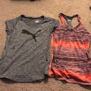 Puma and Nike T shirt size XS